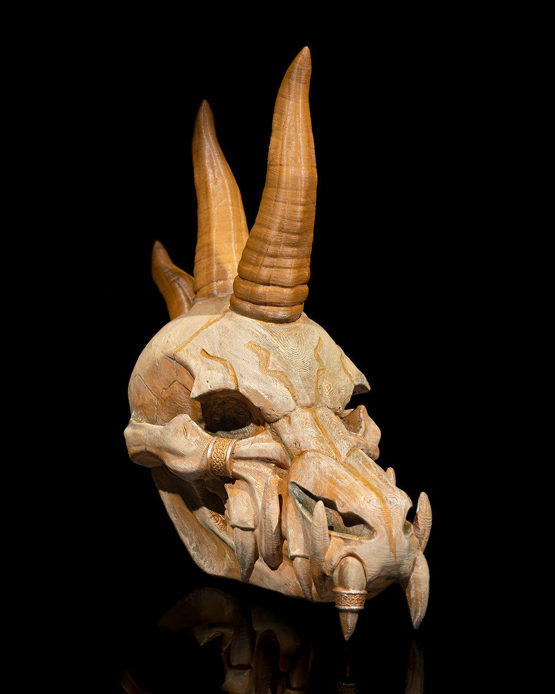 Black Dragon Skull