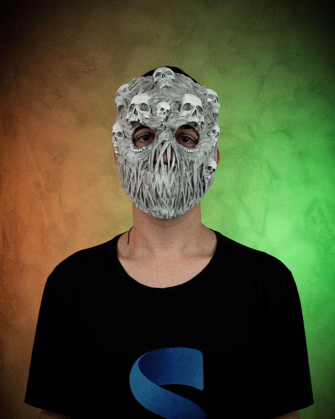 Ghoul Face Halloween Mask