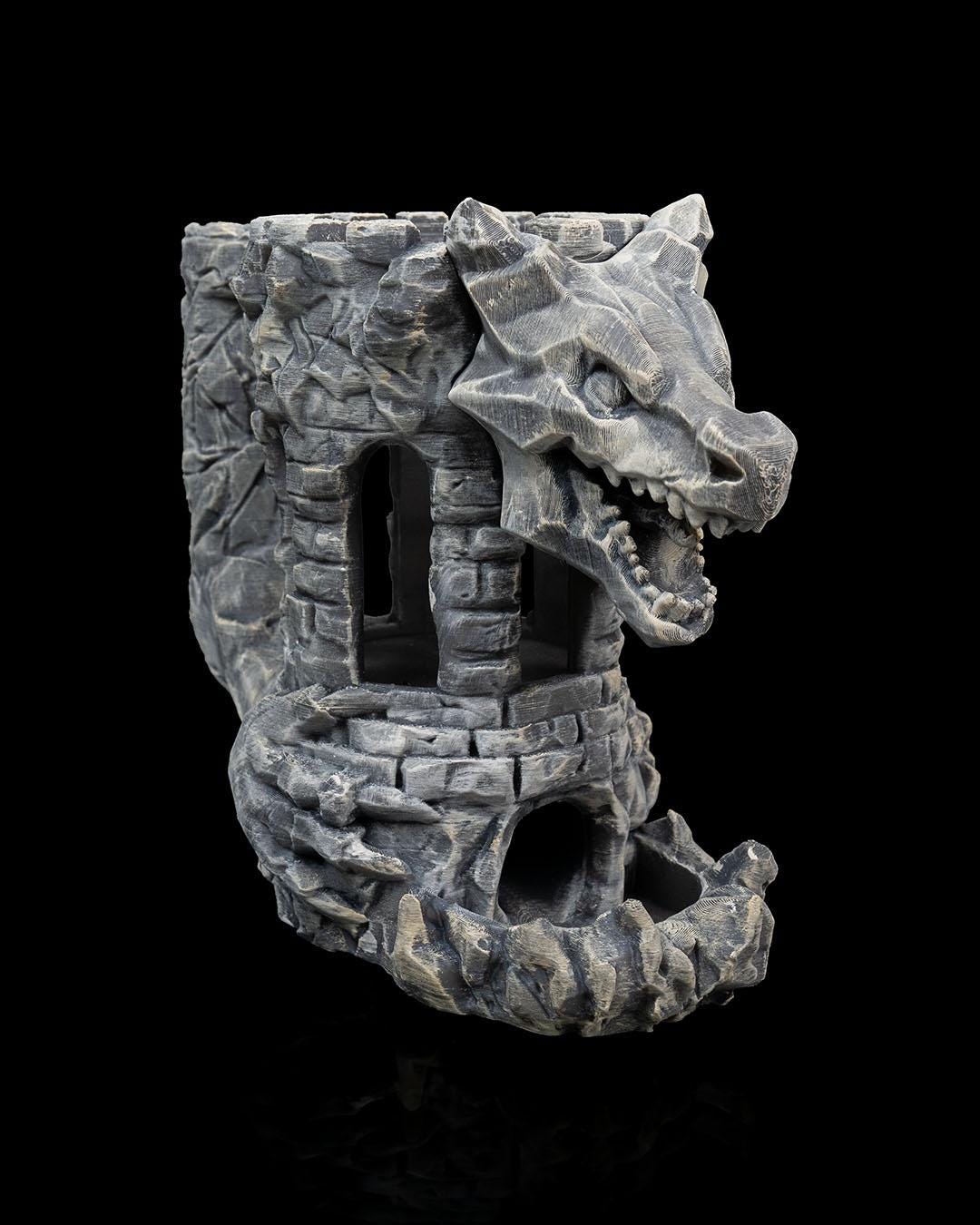 Dragon's Fortress Can Holder & Dice Tower