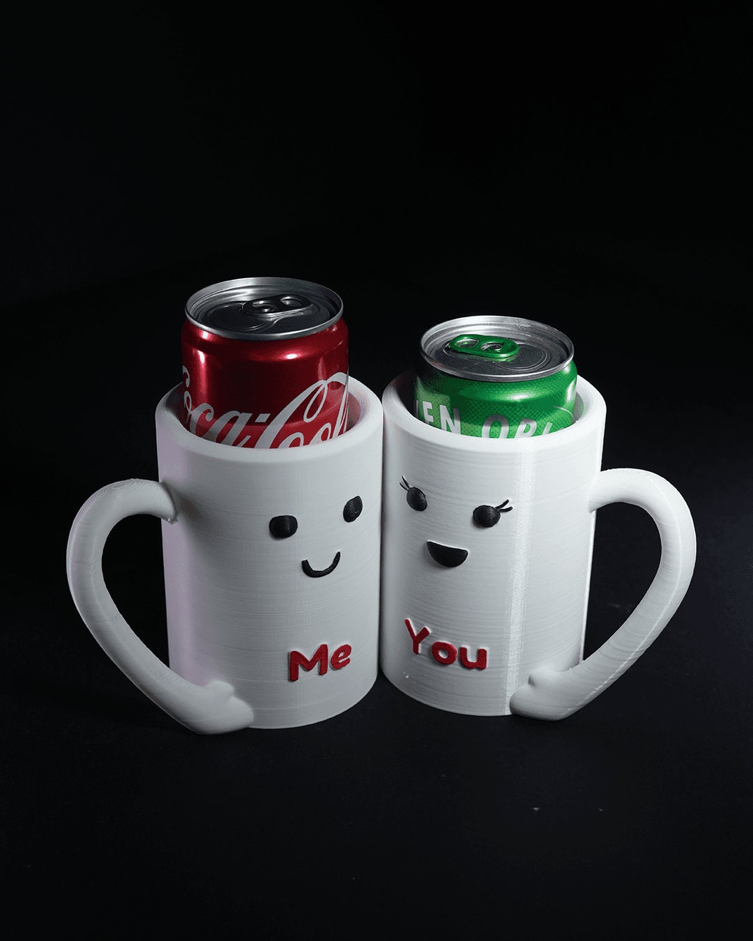 Customizable Couple Can Holders