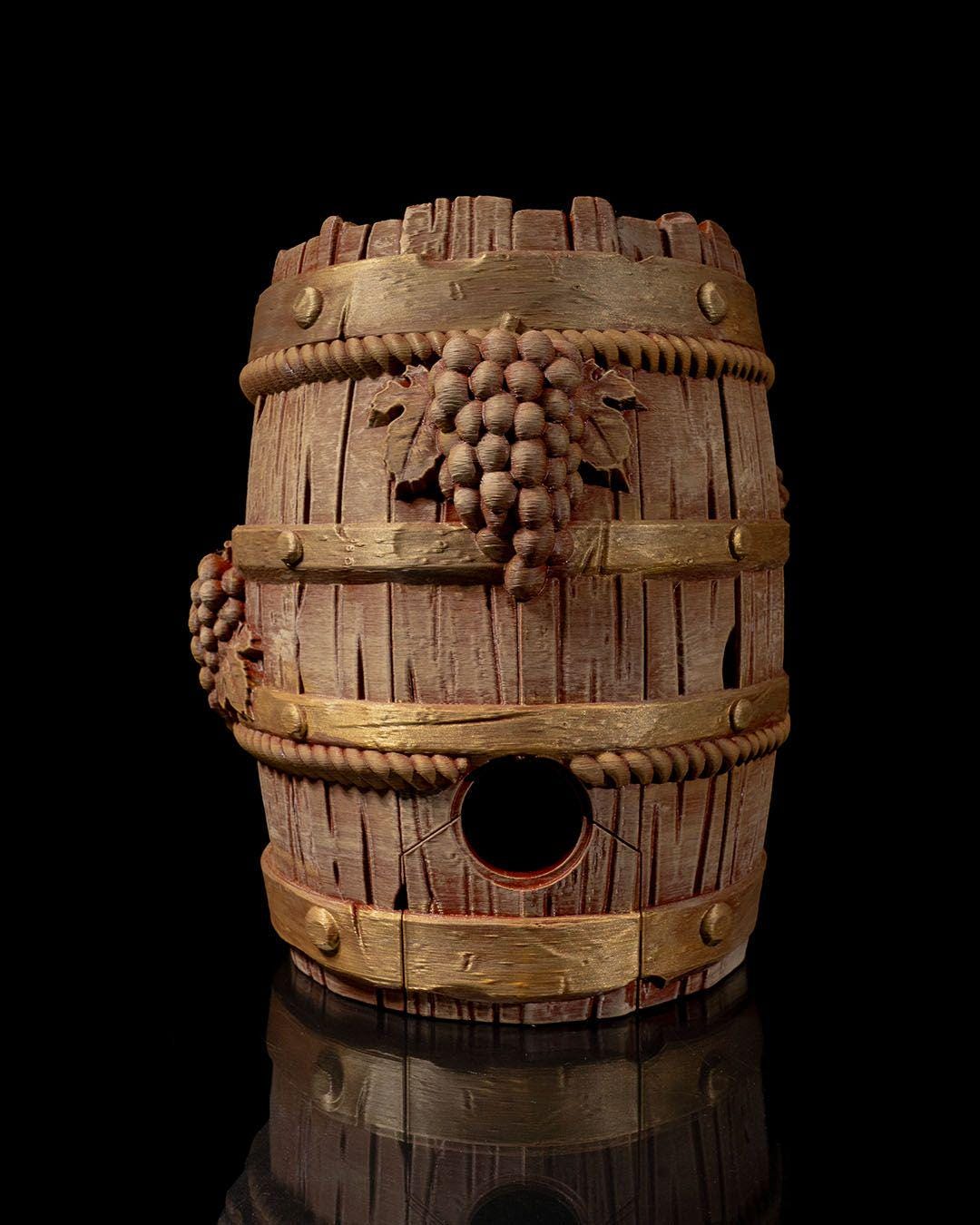 Chestnut Wine Bag Dispenser