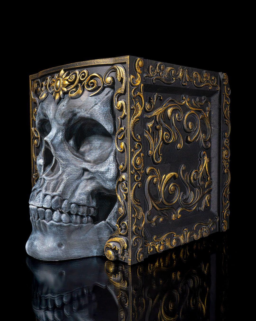 Skull Adornment Wine Bag Dispenser