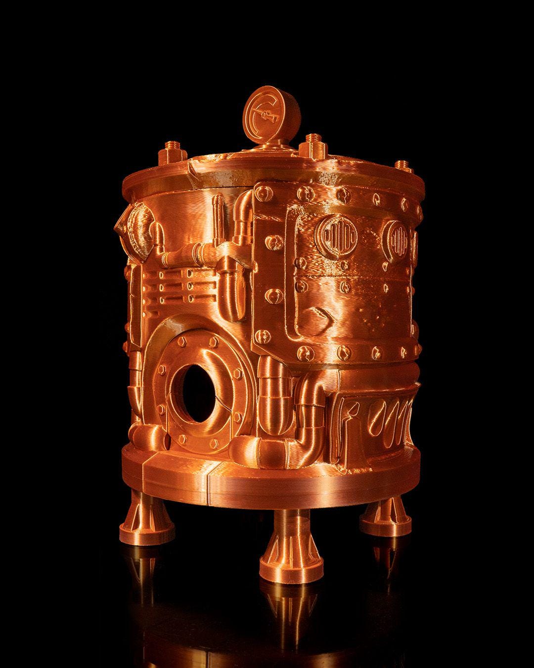 Steampunk Engine Wine Bag Dispenser