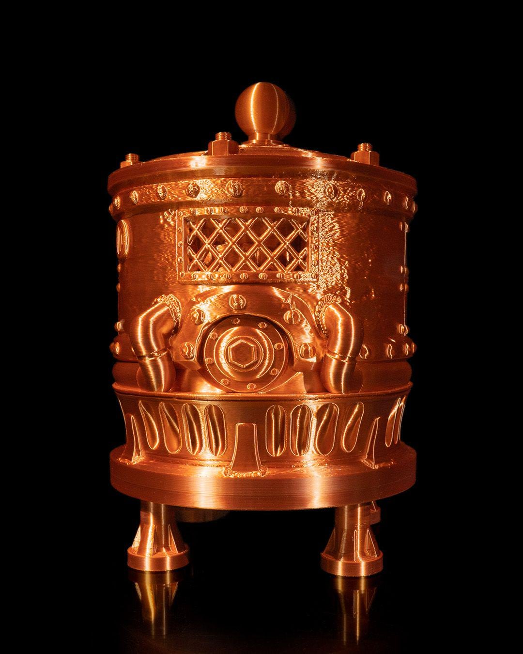 Steampunk Engine Wine Bag Dispenser