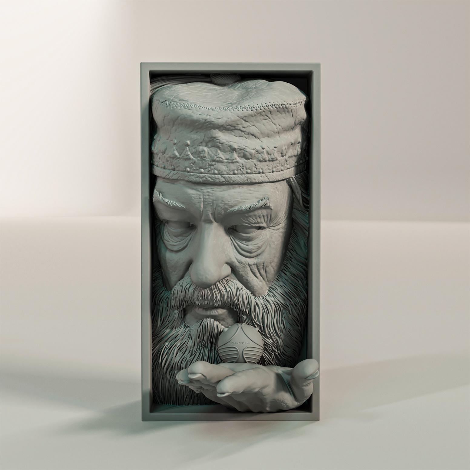 Dumbledore Book Nook and Wall Mount