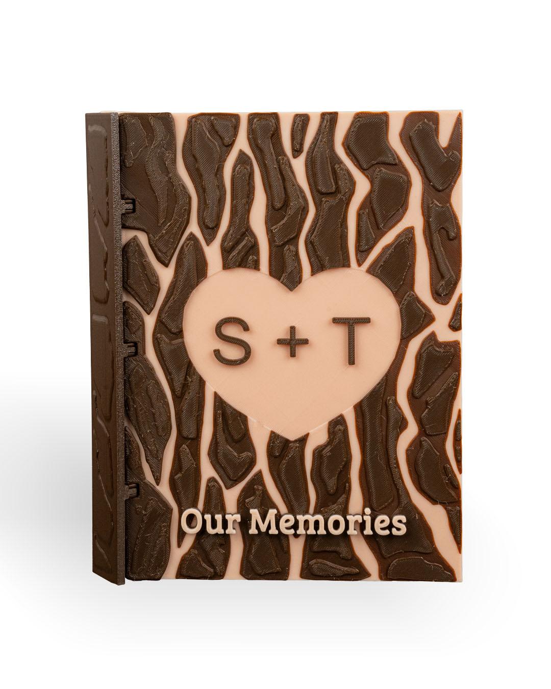 Heart Carving Custom Scrapbook