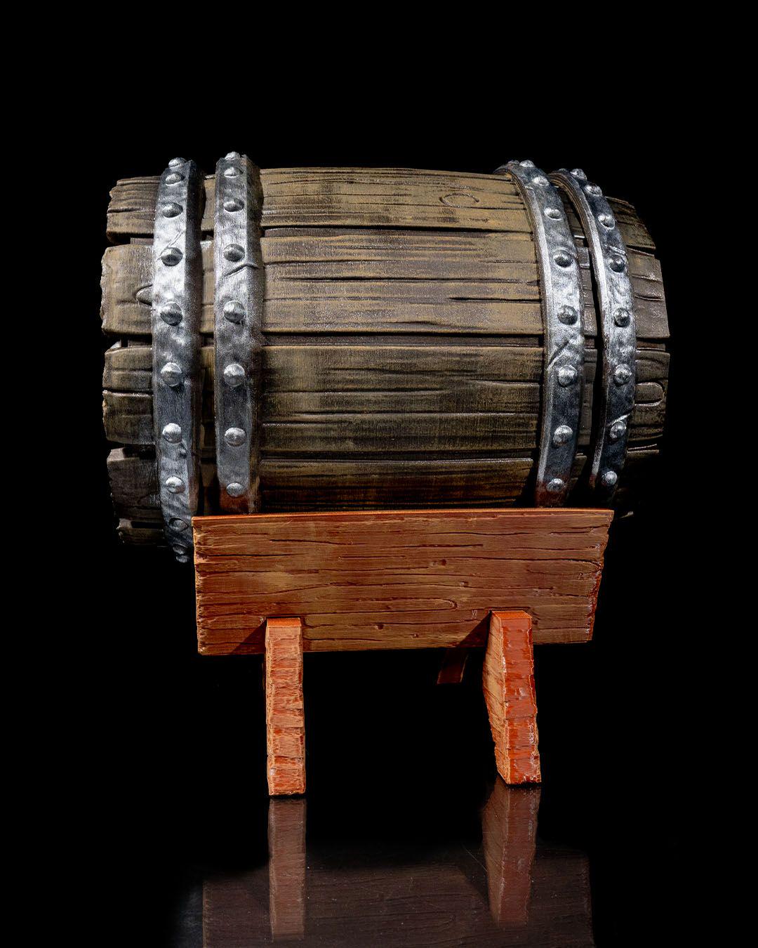 Oak Barrel Wine Bag Dispenser