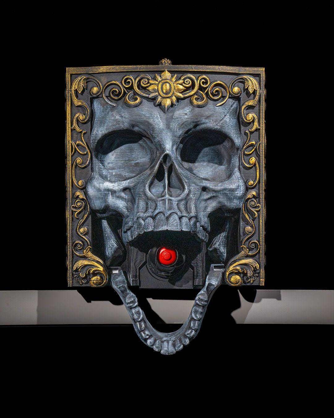 Skull Adornment Wine Bag Dispenser