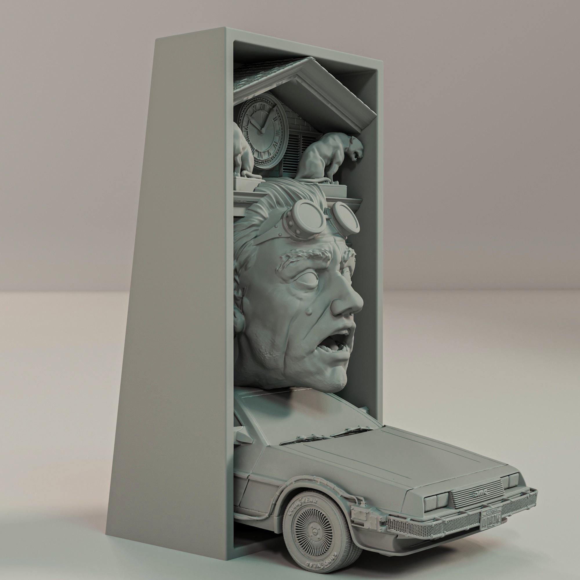Back to the Future Book Nook and Wall Mount