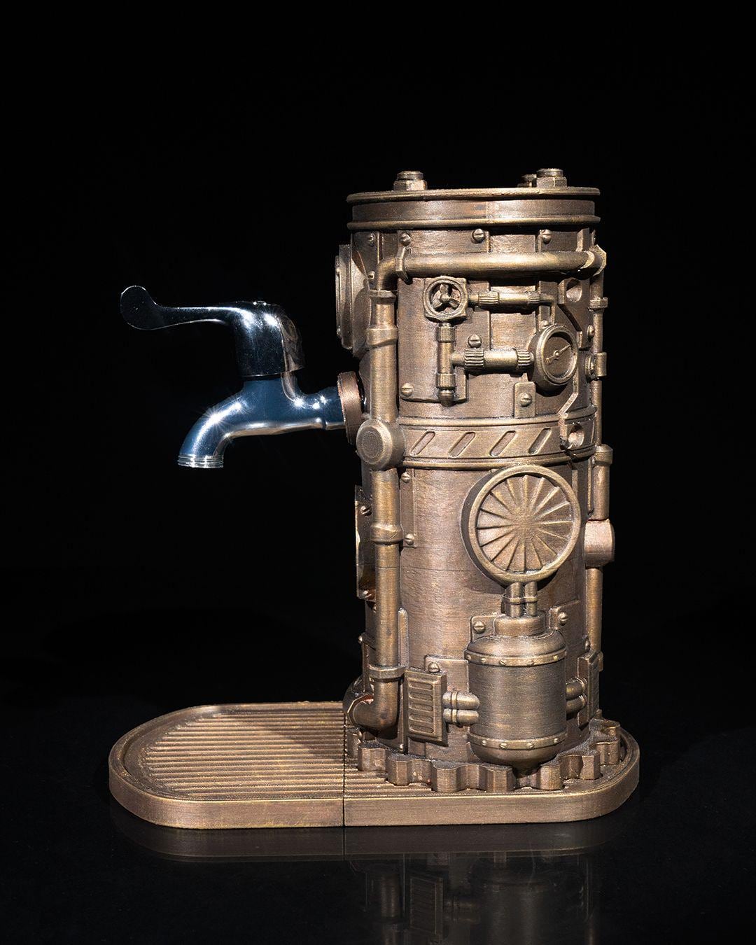 Steampunk Bottle Dispenser