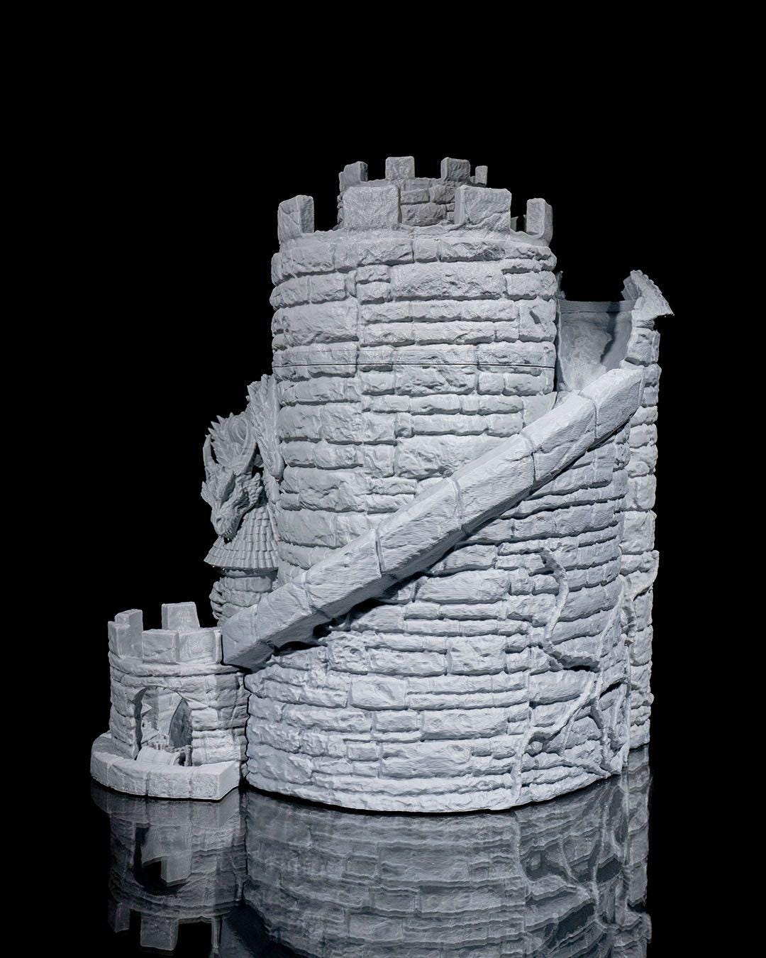 Dice Tower Wine Bag Dispenser