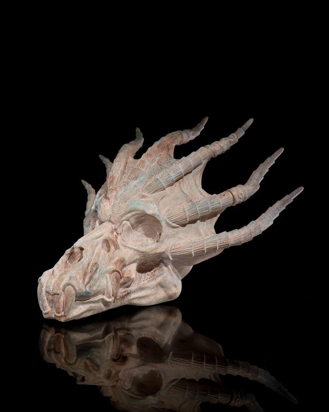 Blue Dragon Skull