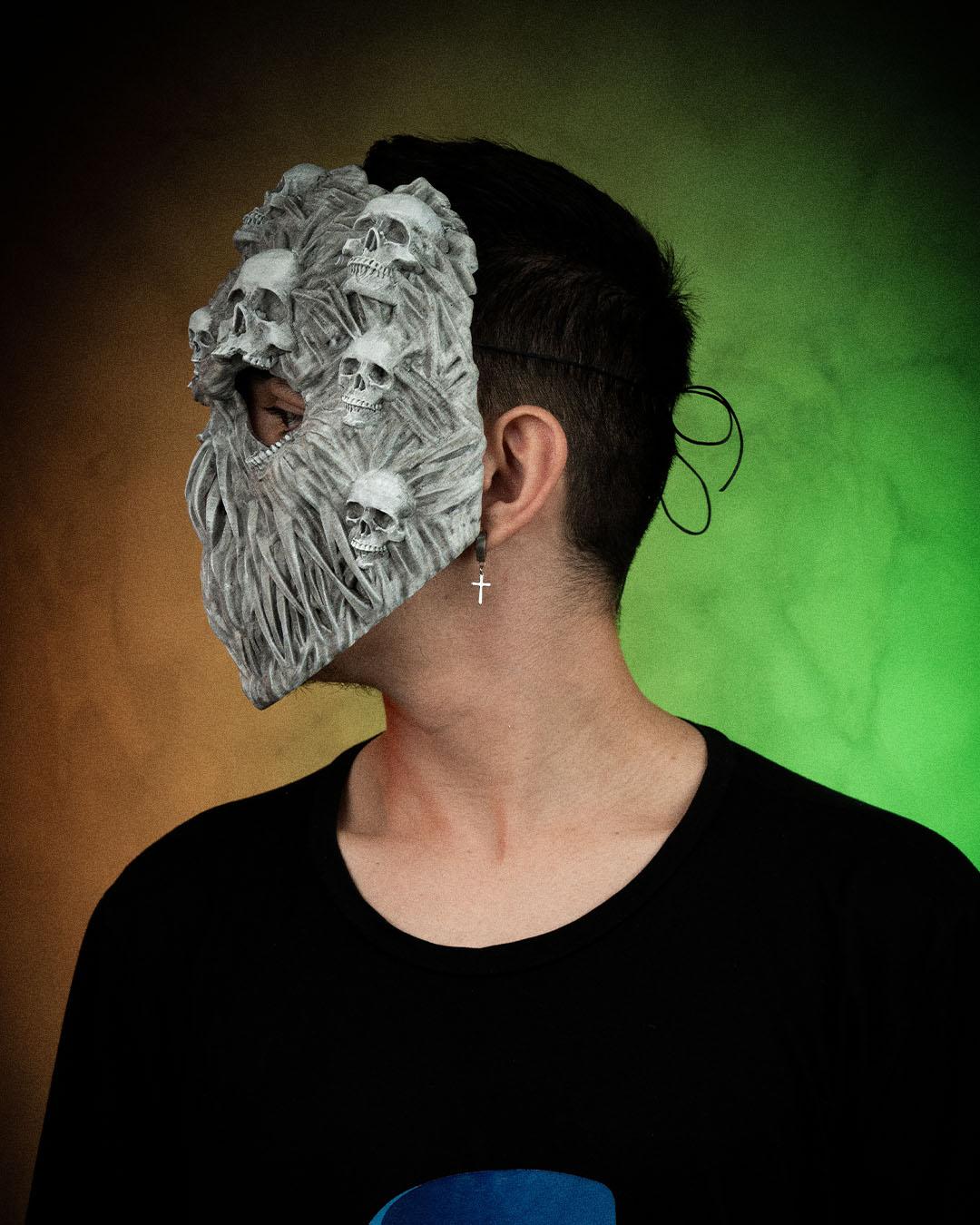 Ghoul Face Halloween Mask
