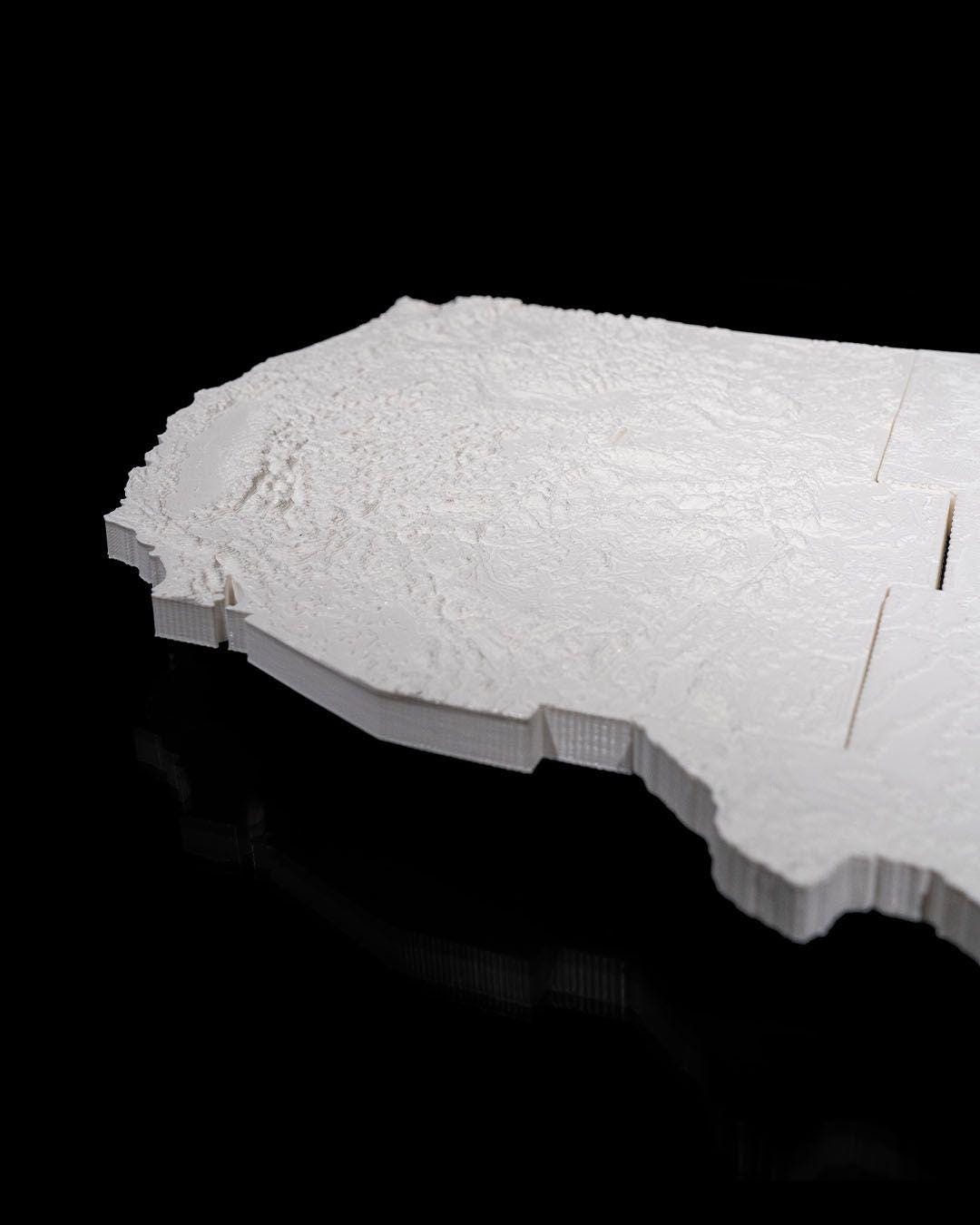 American Map Wall Light