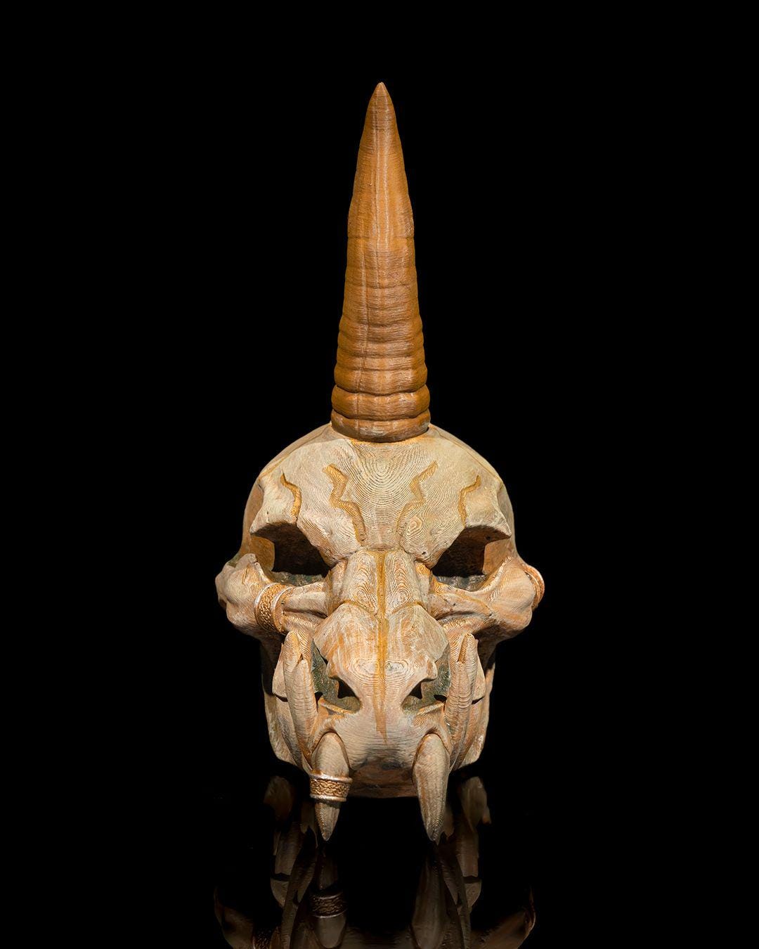 Black Dragon Skull