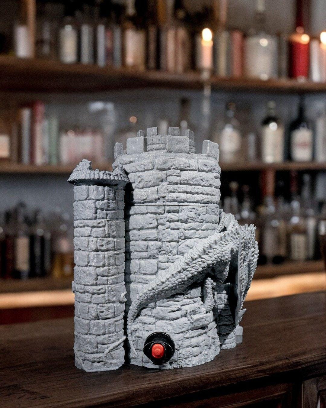Dice Tower Wine Bag Dispenser
