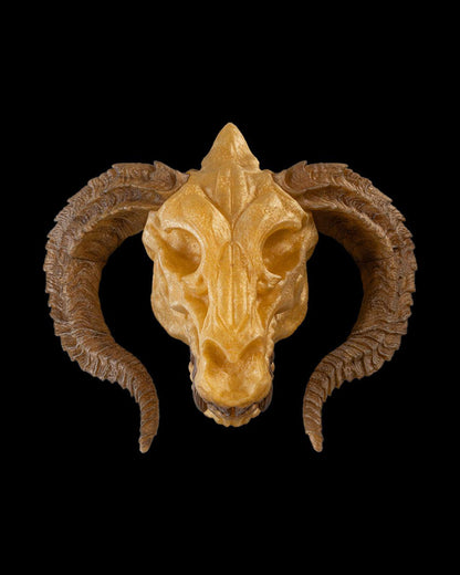 Gold Dragon Skull