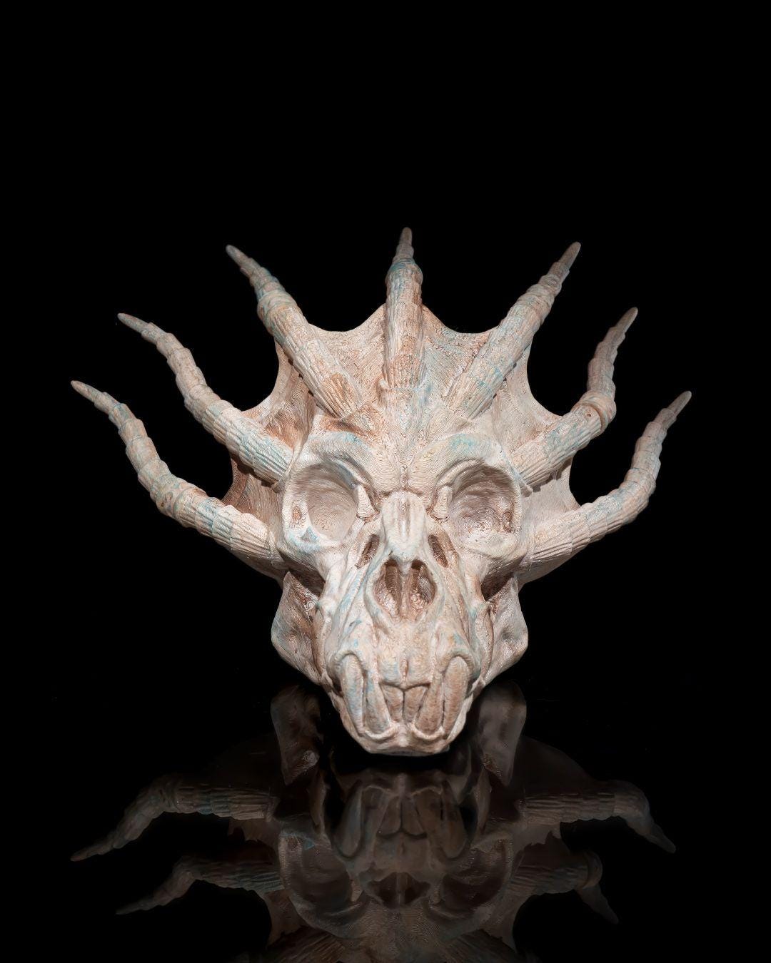 Blue Dragon Skull