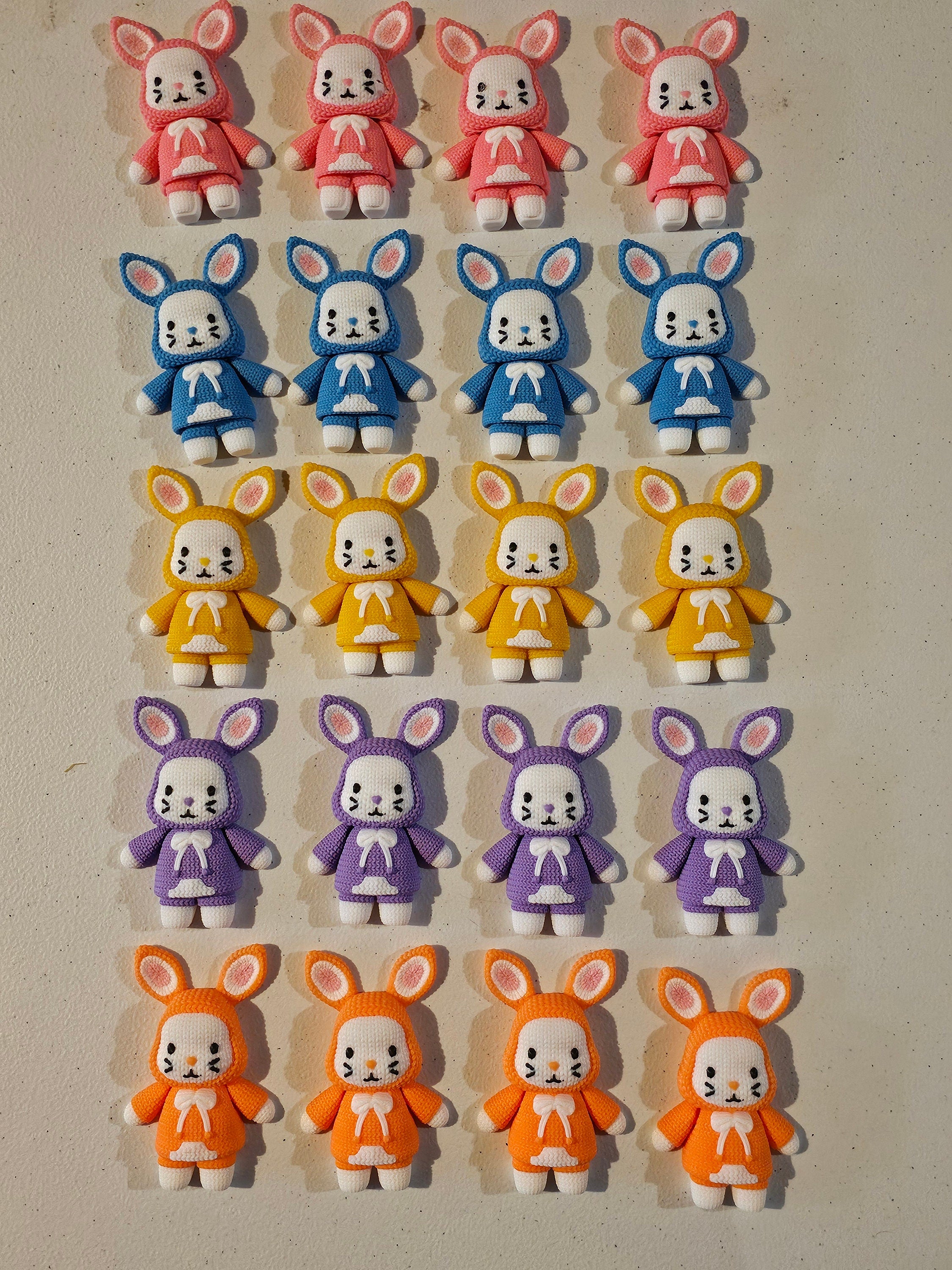 Crochet Bunny Brooch