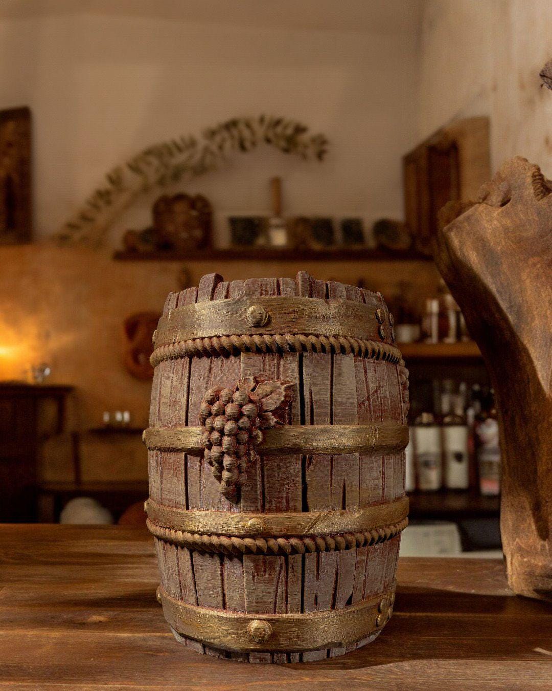 Chestnut Wine Bag Dispenser