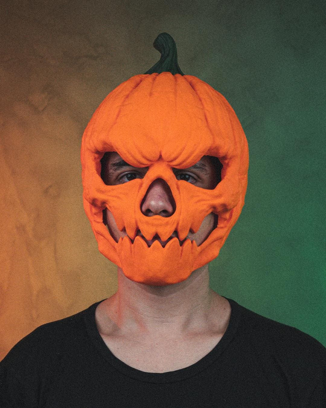 Pumpkin Head Halloween Mask