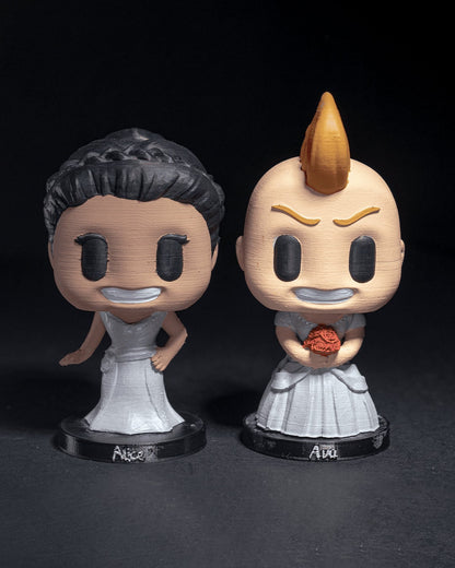 Customizable Wedding Cake Dolls