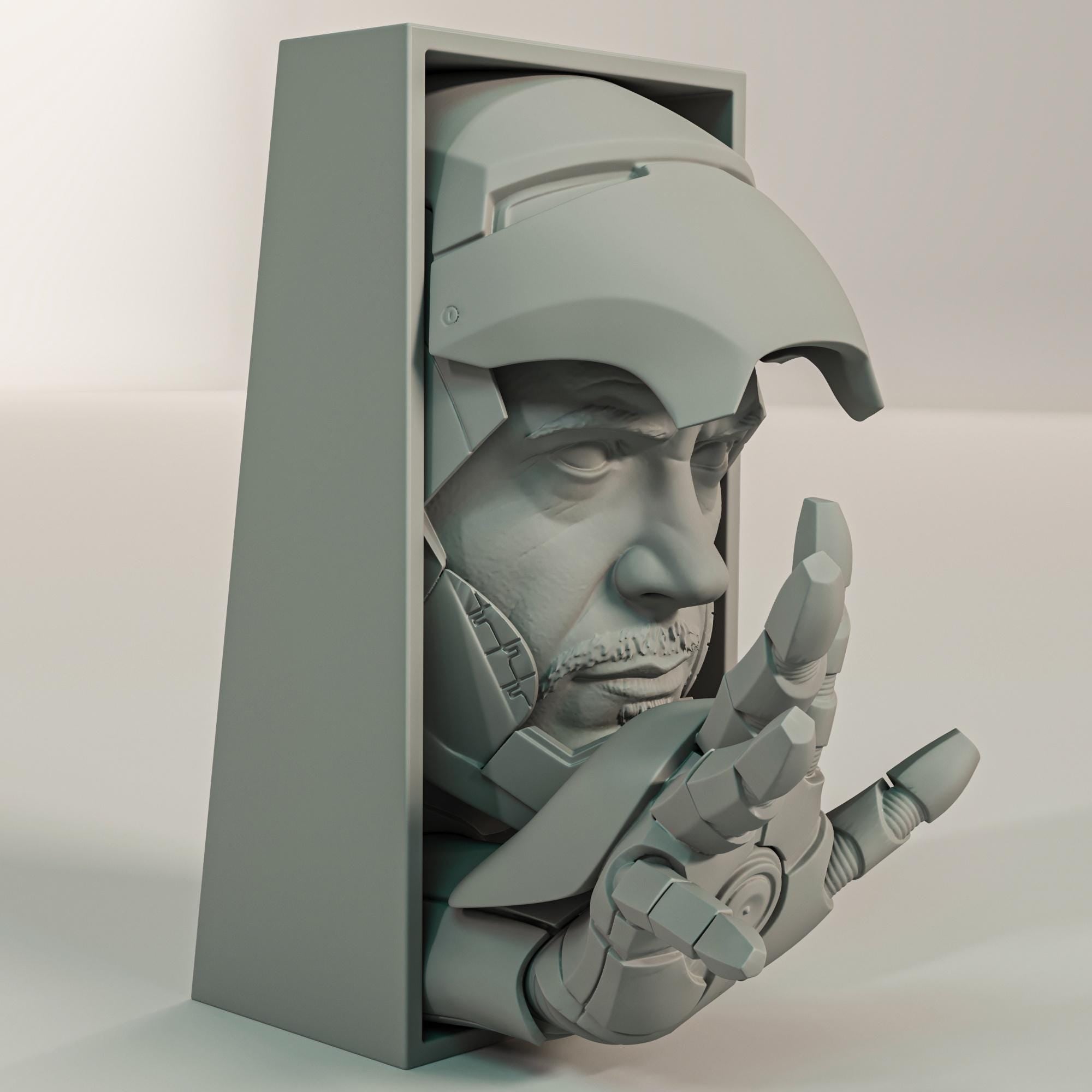 IronMan Open Mask Book Nook