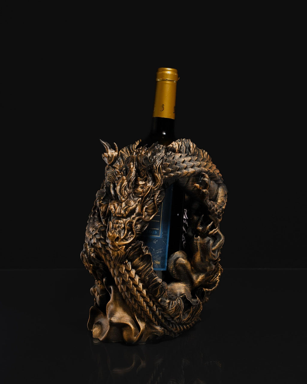 Chinese Dragon Wine Bottle Holder