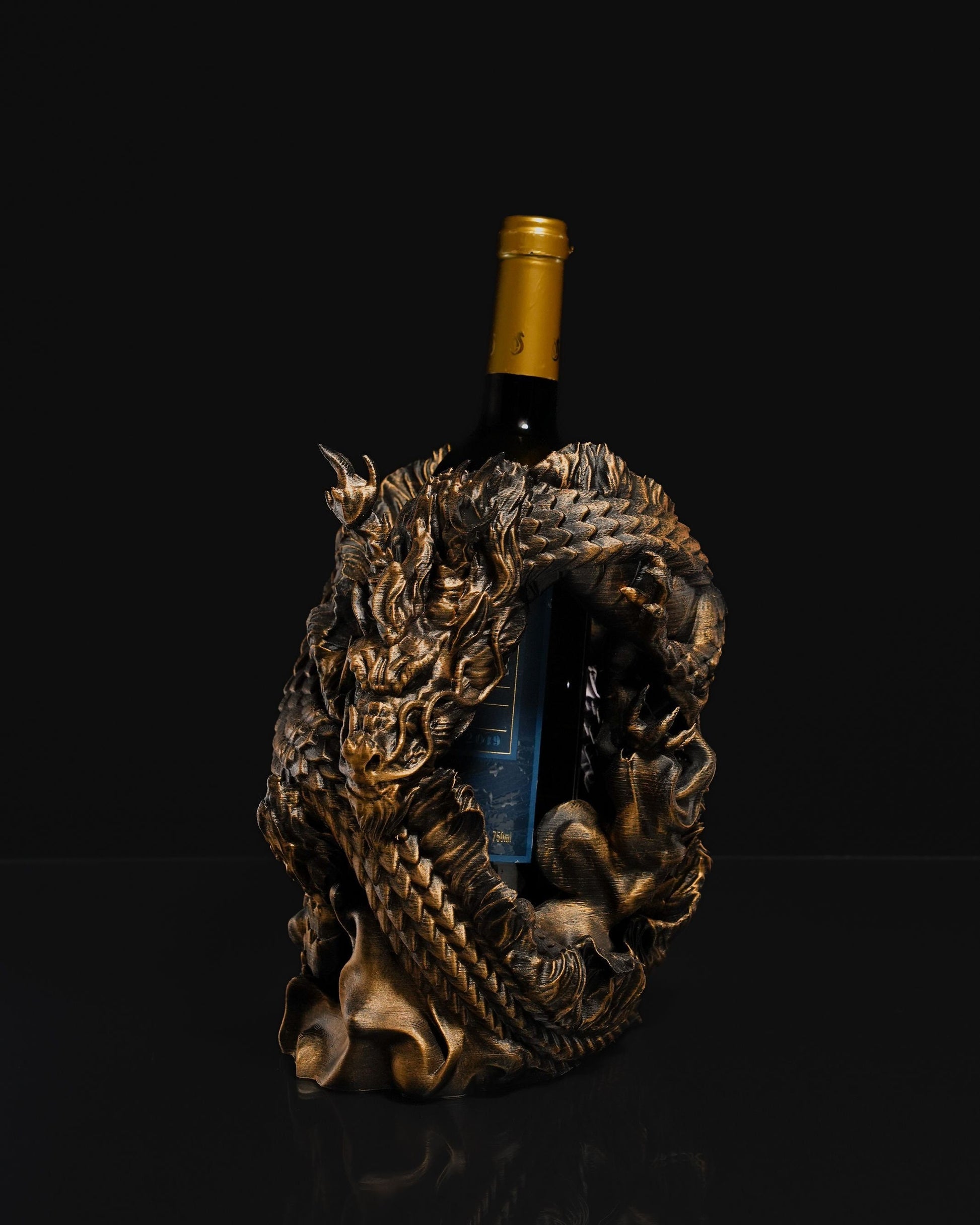 Chinese Dragon Wine Bottle Holder