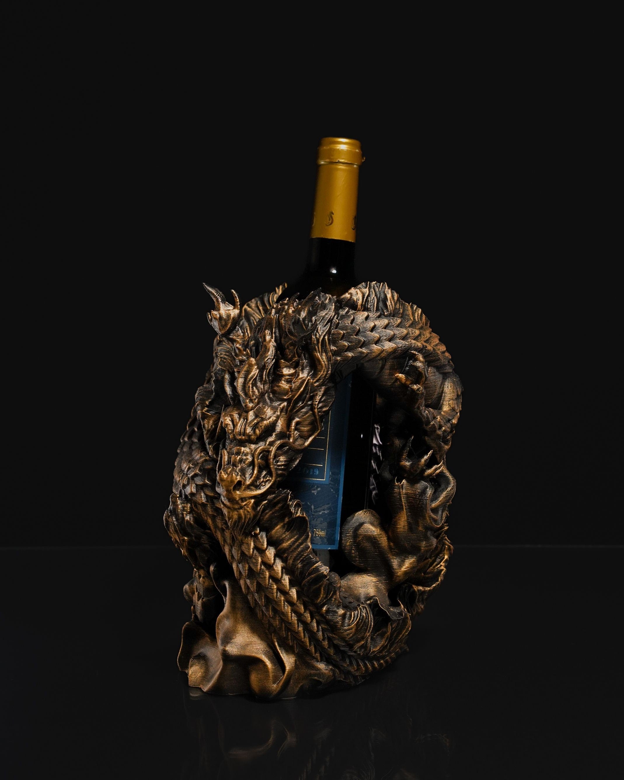 Chinese Dragon Wine Bottle Holder