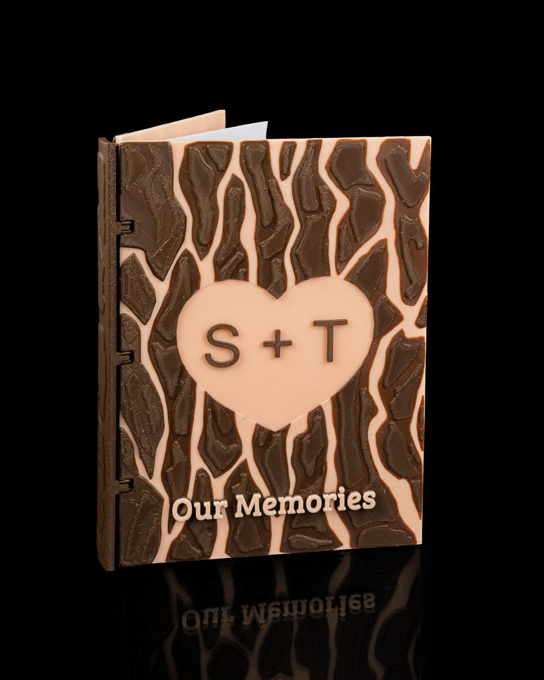 Heart Carving Custom Scrapbook