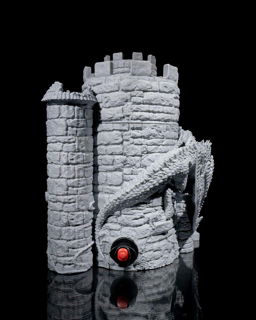Dice Tower Wine Bag Dispenser