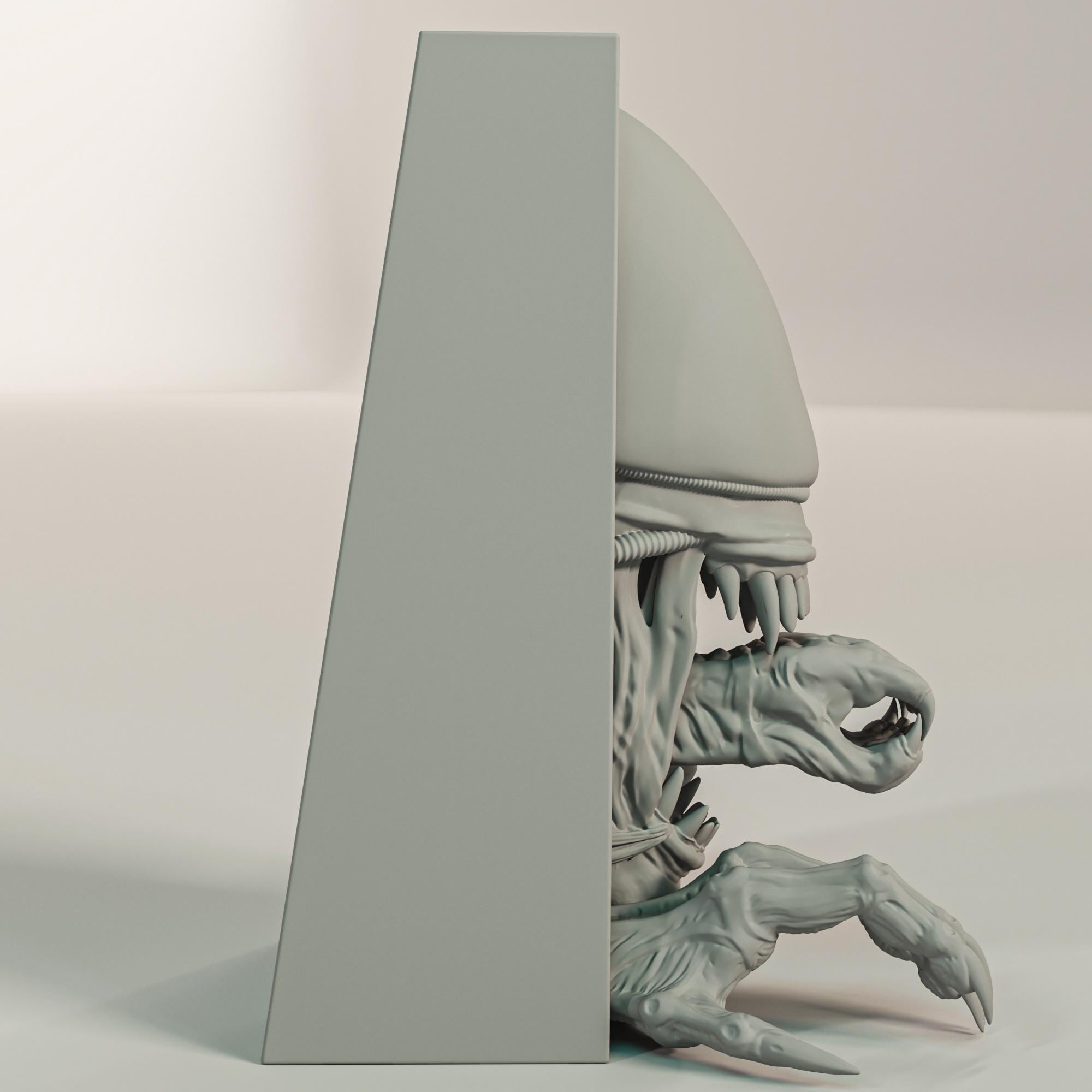 Xenomorph Book nook and Wall Mount