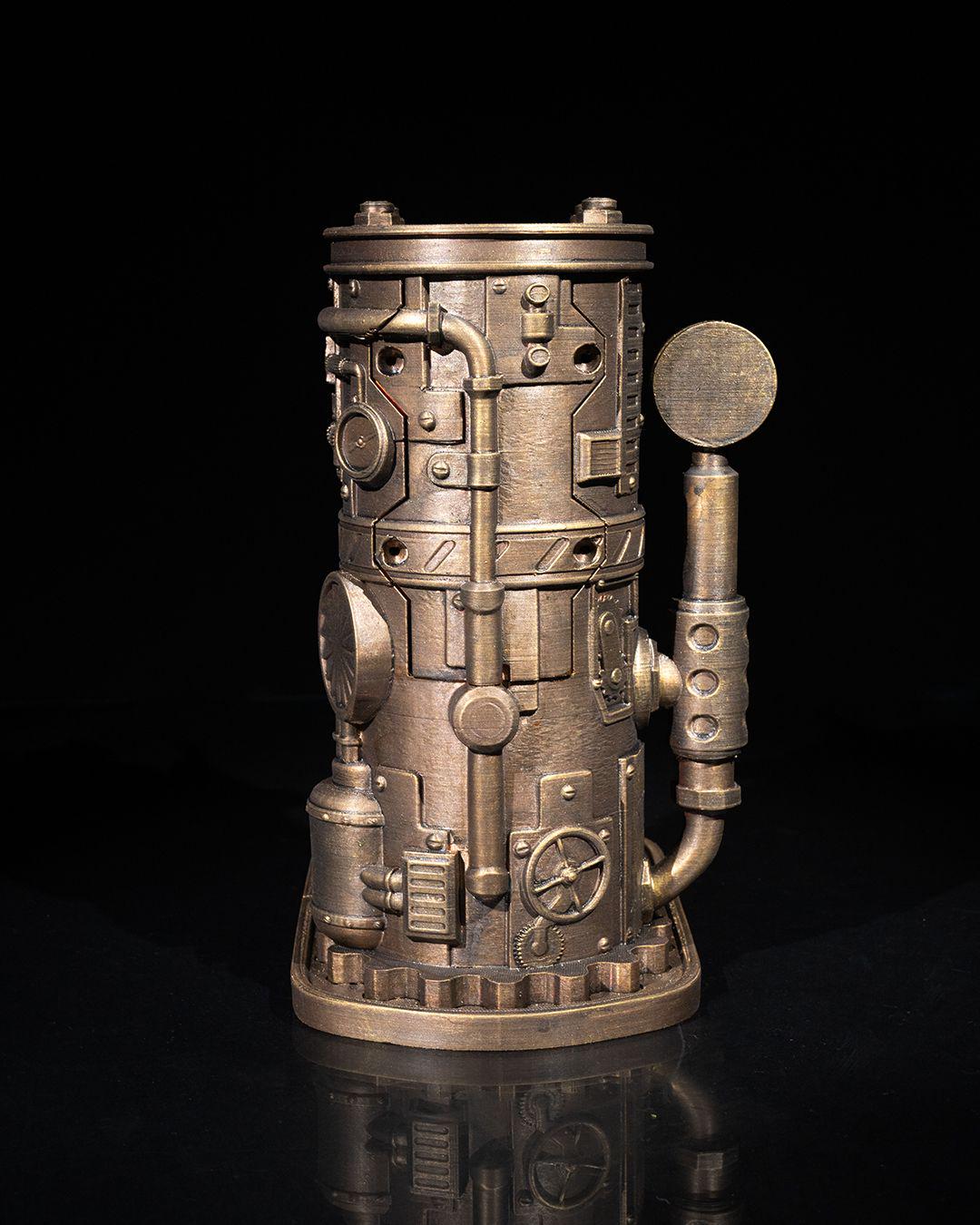 Steampunk Bottle Dispenser