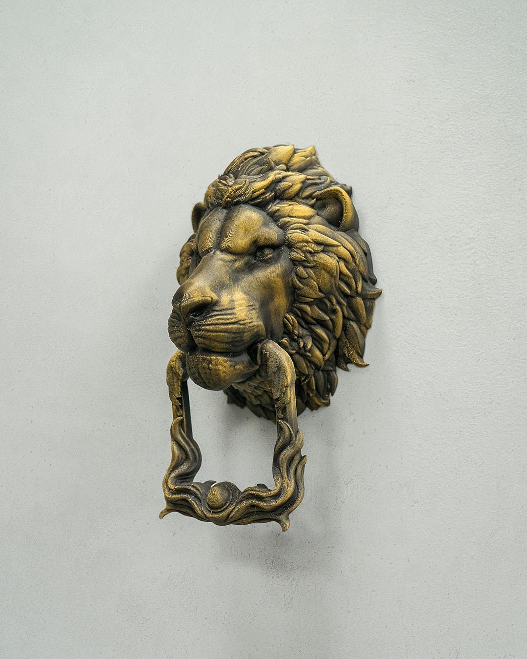 Might of the Lion Door Knocker