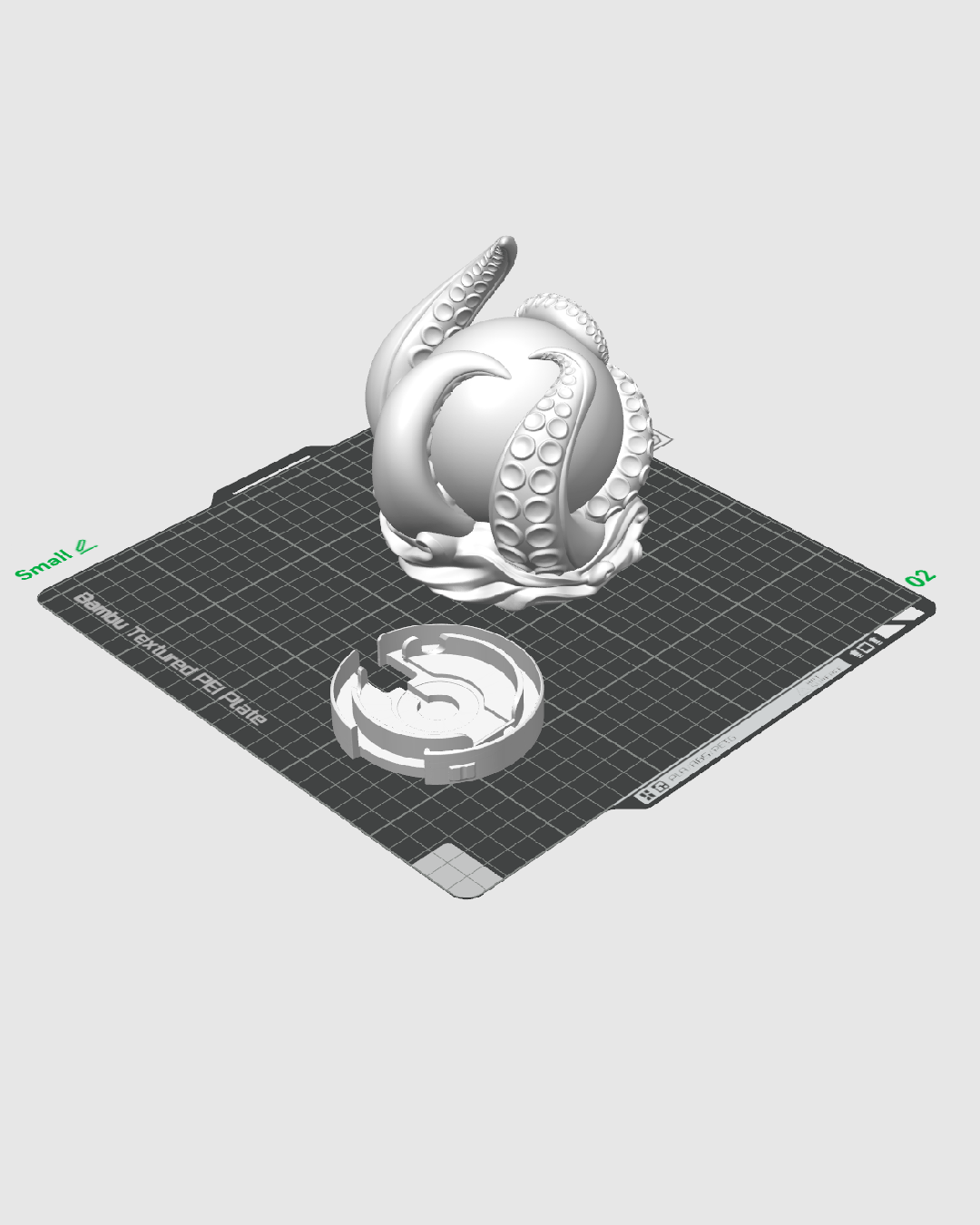 3D Printed Abyss Sphere - Table Lamp - Printed in PLA Plastic - RGB Color Changing Lighting - Remote control
