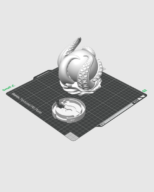 3D Printed Abyss Sphere - Table Lamp - Printed in PLA Plastic - RGB Color Changing Lighting - Remote control
