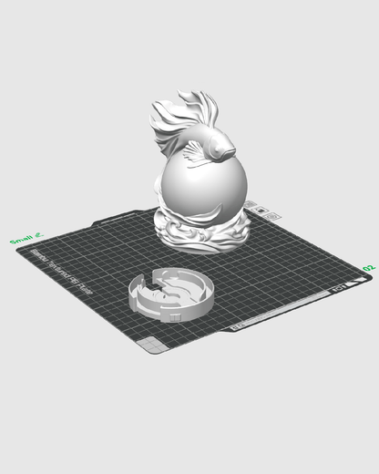 3D Printed Betta Sphere - Table Lamp - Printed in PLA Plastic - RGB Color Changing Lighting - Remote control