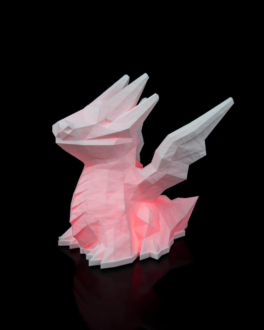 Low Poly Dragon Table Lamp