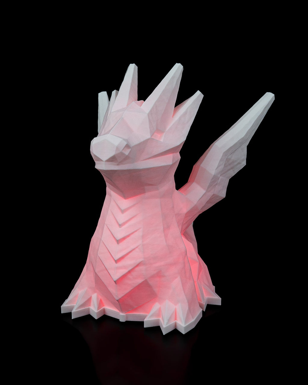 Low Poly Dragon Table Lamp