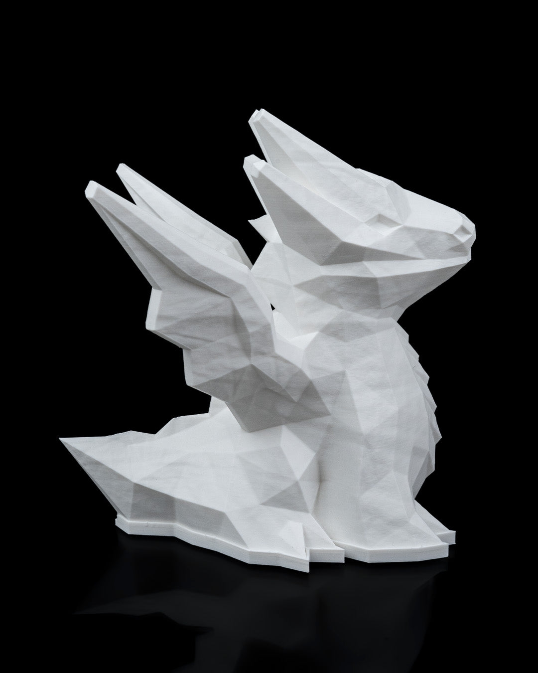 Low Poly Dragon Table Lamp