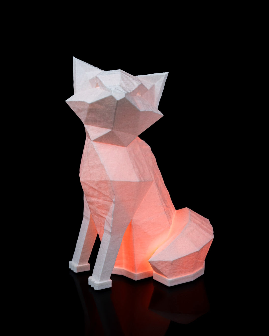 Low Poly Fox Table Lamp