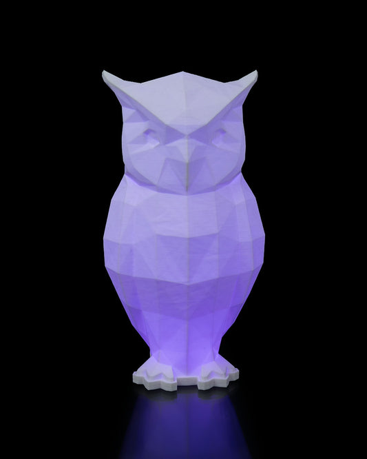 Low Poly Owl Table Lamp