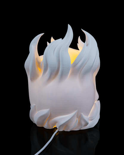 3D Printed Skull Sphere - Table Lamp - Printed in PLA Plastic - RGB Color Changing Lighting - Remote control