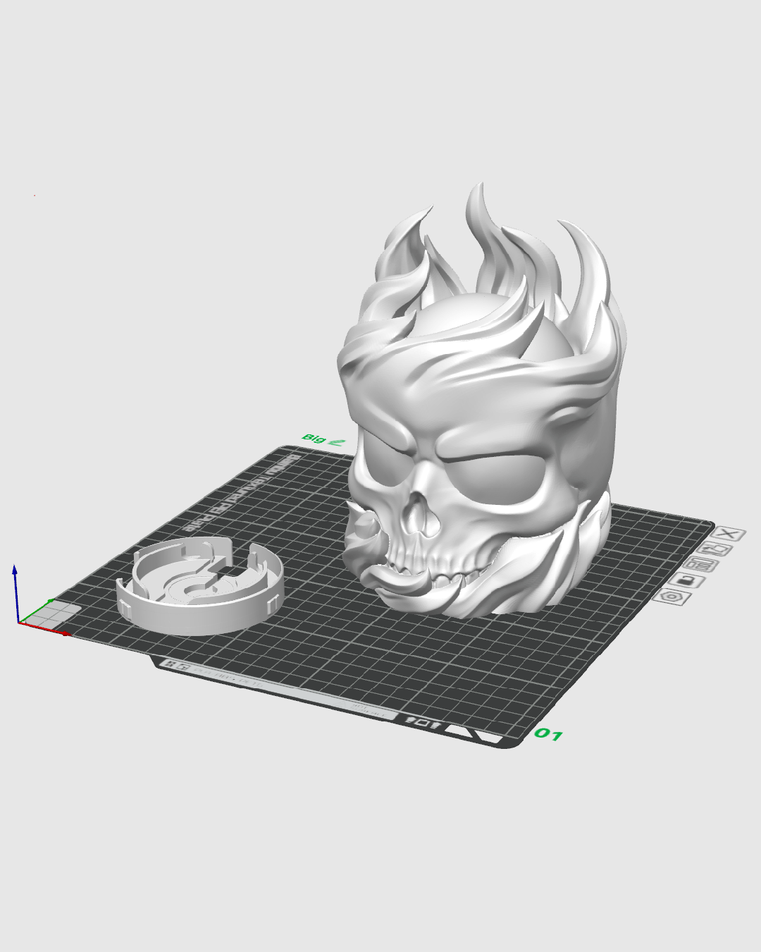 Skull Sphere - Table Lamp