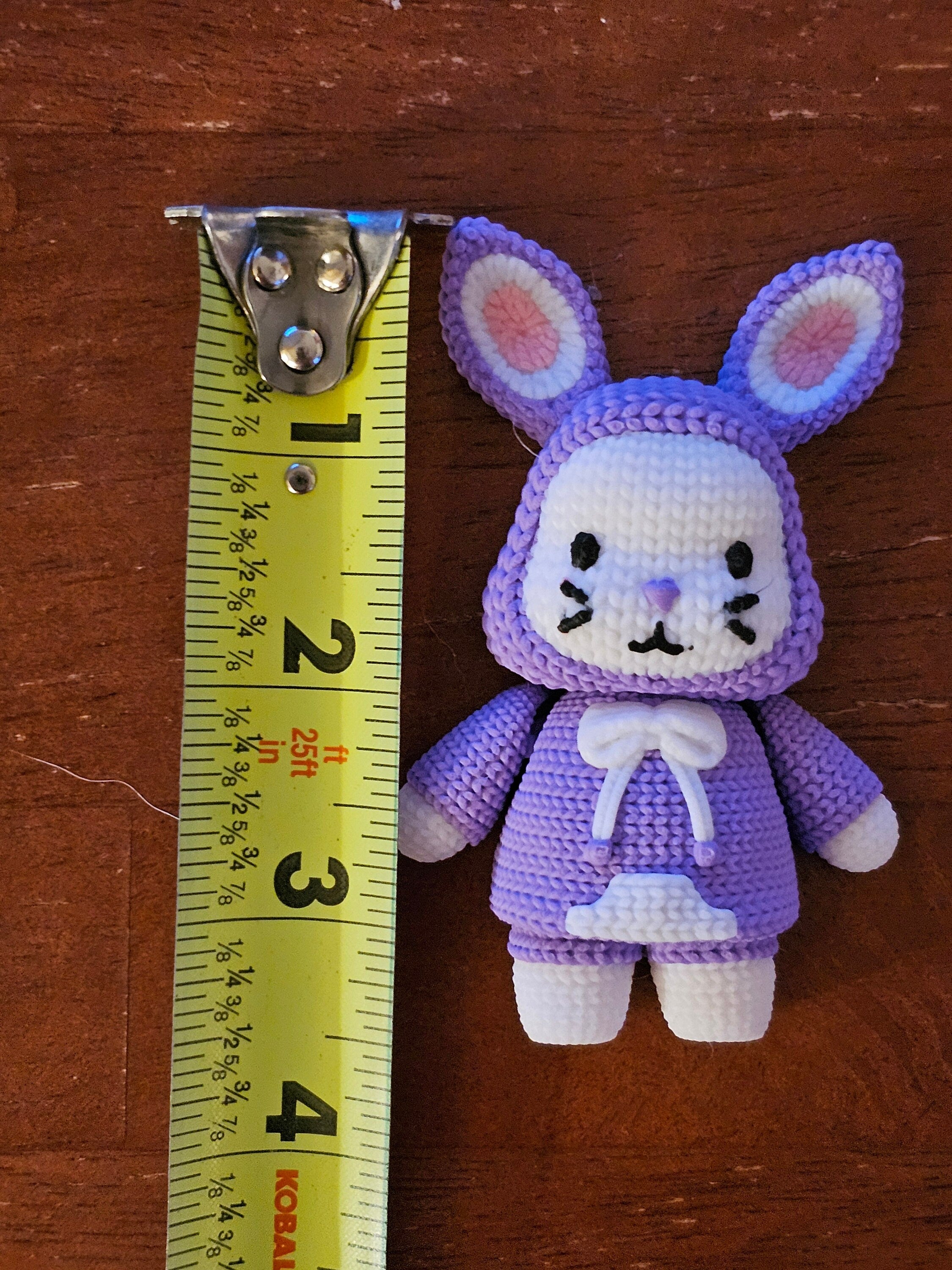 Crochet Bunny Brooch