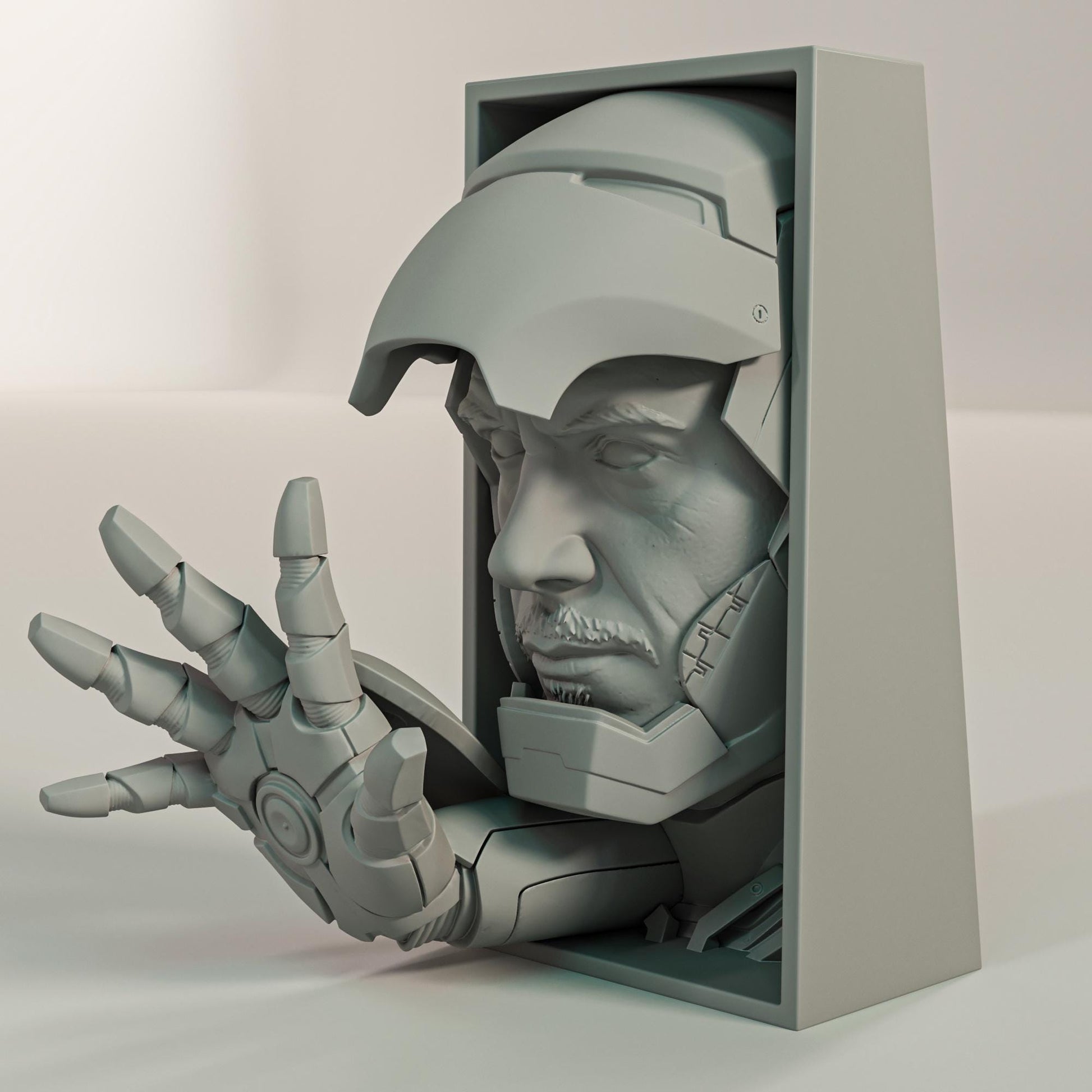 IronMan Open Mask Book Nook