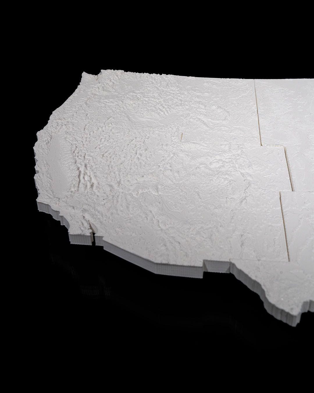 American Map Wall Light