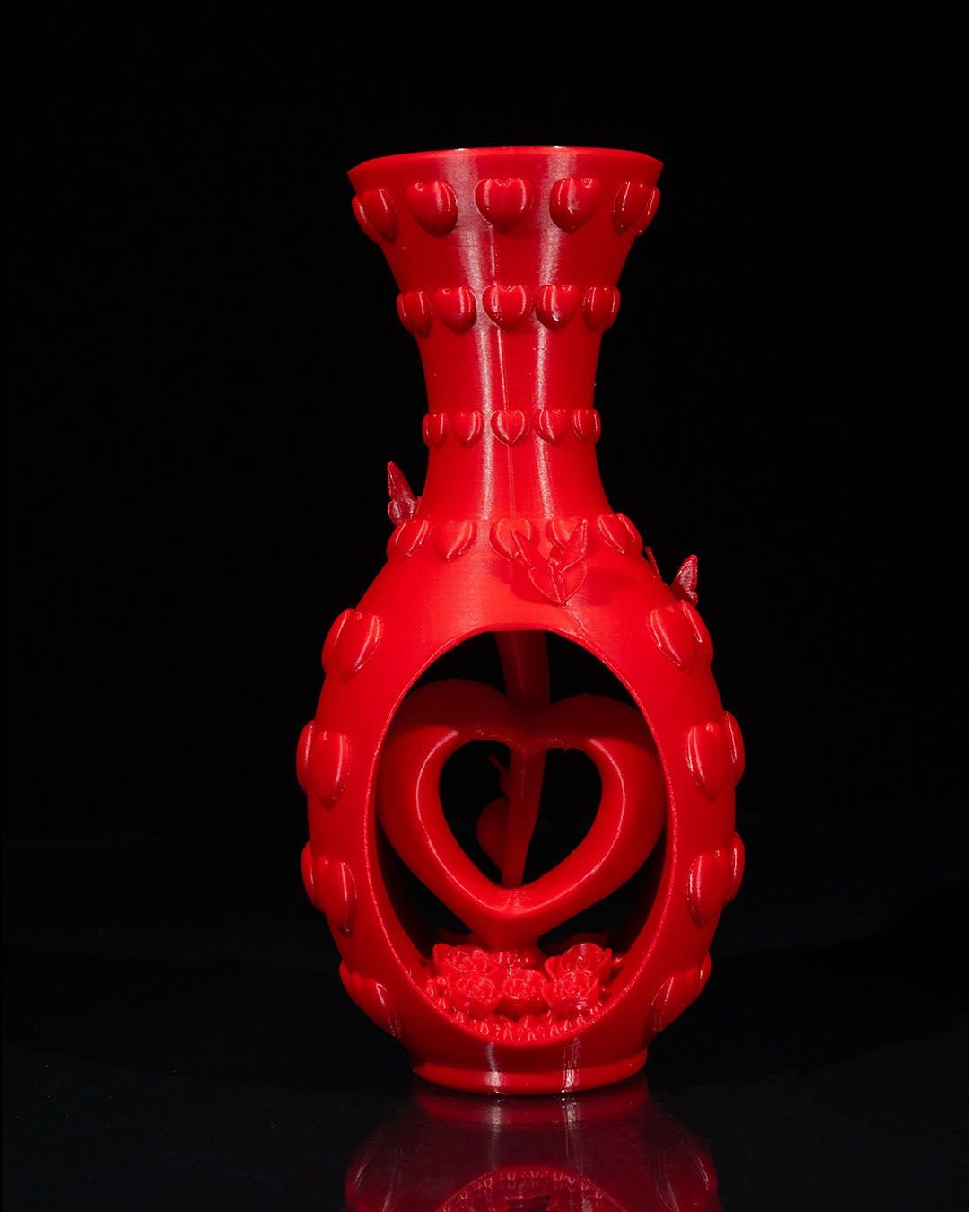 Heart and Flowers Vase