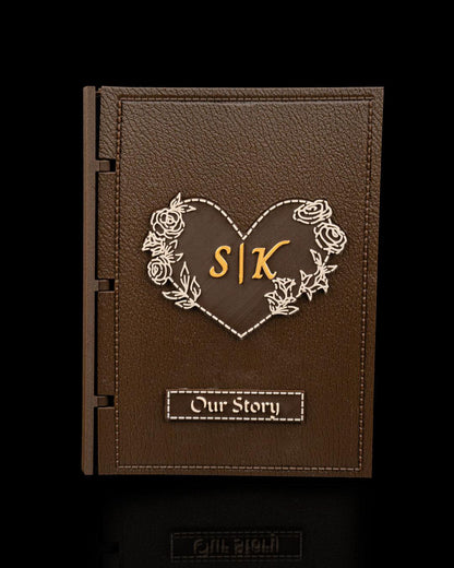 Leather Book Custom Scrapbook (3D Printed - NOT REAL LEATHER)